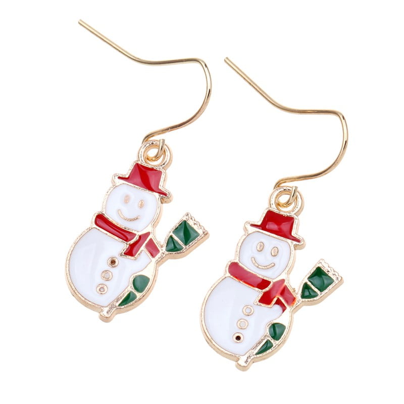 EFINNY Girl Christmas Drop Dangle Earrings Jewelry for Birthday Thanksgiving for Women with Christmas Eve Apple Christmas Bell Santa Claus for Lady Cute Earings Jewelry Set Party 