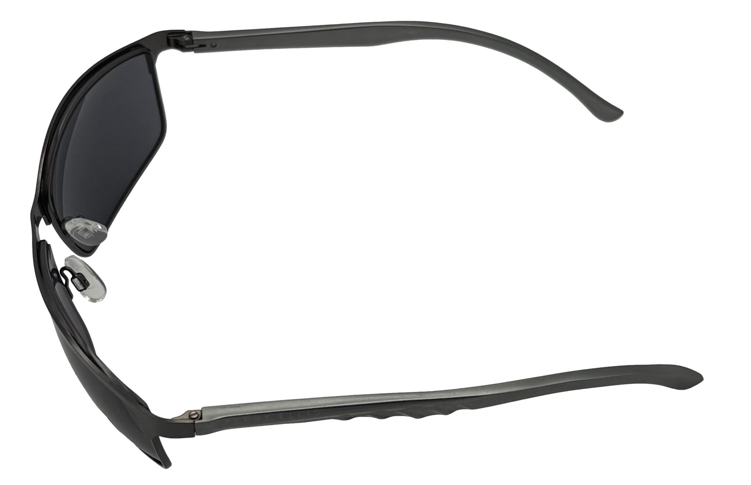 Perry Ellis Metal Men's Rectangle Sunglasses, Gunmetal, Smoke Lens PE75. 2