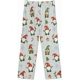 thumbnail image 5 of HPINK-T Womens Pajamas Set Christmas Gnomes Winter Soft Long Sleeve Sleepwear Button Down Nightwear Pj Lounge Sets, 5 of 6