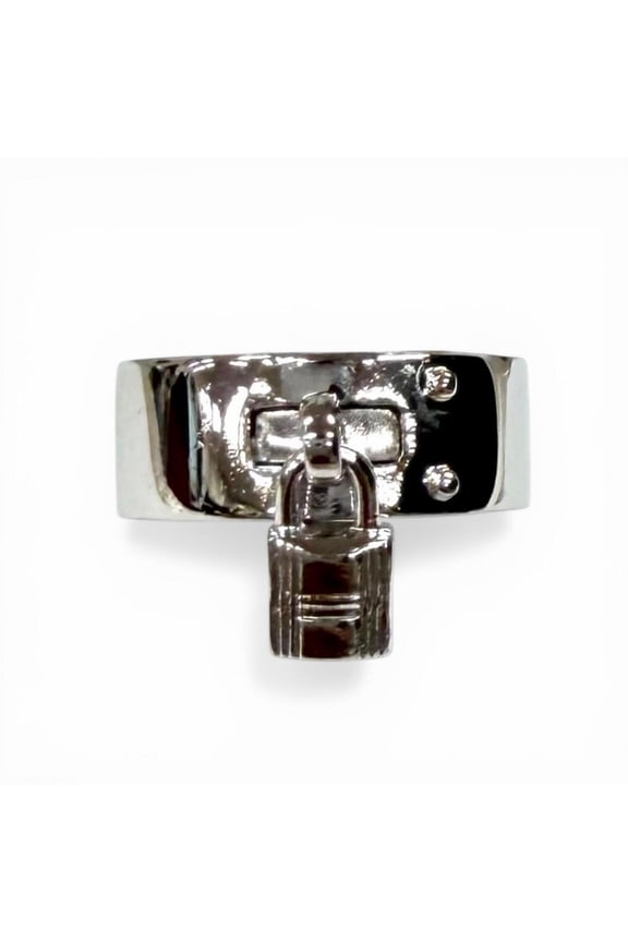 Pre-Owned HERMES Kelly Ring, 925 Sterling Silver, Size 47, Weight 9.4g, Women's