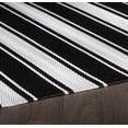 thumbnail image 5 of Erbanica 4' x 6' Intérieur Extérieur Noir Blanc Band Réversible Tapis en Plastique, 5 of 5