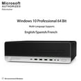 thumbnail image 4 of HP EliteDesk 800 G3 SFF, Intel Quad Core i5-6500 up to 3.6 GHz, 12G DDR4 RAM, 256G SSD + 1T, Bluetooth, WiFi, DVDRW, Windows 10 Pro 64 Bit (EN, FR, ES)-Refurbished, 4 of 7