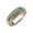 Green Garnet, variant on TriJewels 0.63 ctw Round Lab Created Alexandrite Two Toned and High Polished Edges Men Wedding Band (8 mm) in 10K White Gold
