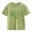 Green, variant on XIMIN Girls Boys Vintage "IRISH" Letter & Clover Kids' Short-Sleeve Crew Neck T-Shirt - Soft Emerald Green St. Patrick's Day Irish Heritage Top