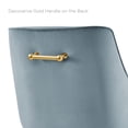 thumbnail image 4 of Bar Stool Chair Barstool, Set of 2, Blue, Velvet, Modern Contemporary, Mid Century Bar Pub Cafe Bistro Hotel Lounge Dining Kitchen, 4 of 8