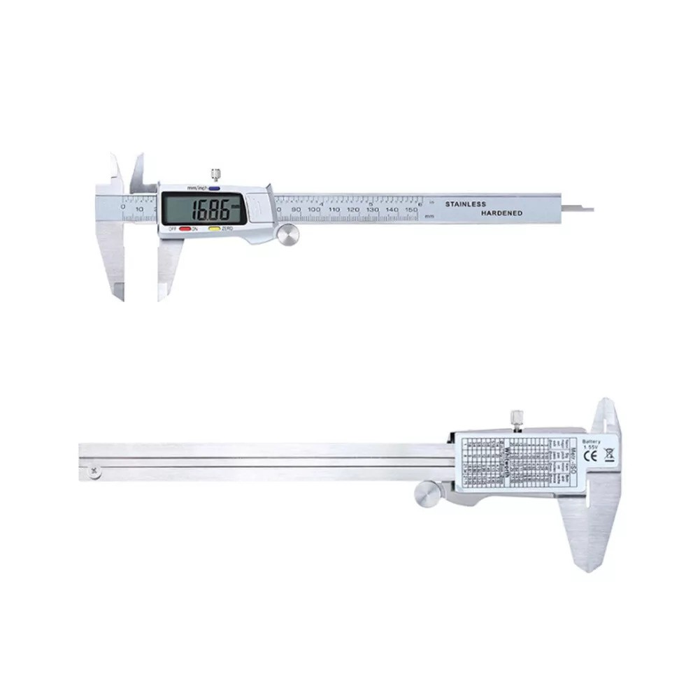 Vernier Caliper Stainless Steel 150mm Digital Caliper Vernier Gauge Micrometer Measuring Tool Metalworking Inspection Measuremen