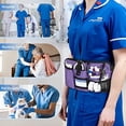 thumbnail image 7 of Utility Nurse Fanny Pack with 12 Essential Tool Pockets, Tape Holder, Adjustable Waist Belt, Medical Organizer Pouch for Nurse, Doctor Purple, 7 of 7