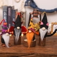 thumbnail image 1 of SUSUchens Muñeco de gnomo de Halloween Murciélago espeluznante Calabaza Araña Gato negro Sombrero de bruja Barba completa Gnomo de escritorio sin rostro Adorno de peluche Favores de fiesta Naranja, 1 of 8