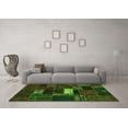 thumbnail image 3 of Ahgly Company Indoor Rectangle Oriental Green Modern Area Rugs, 5' x 7', 3 of 4