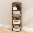 thumbnail image 2 of Furinno PASIR 4-Tier LED Open Corner Closet Organizers. Amber Pine, 2 of 4