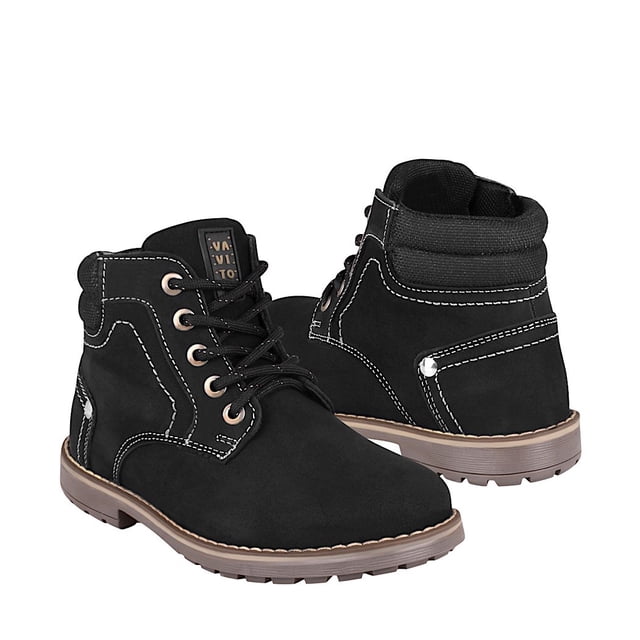 BOTINES CASUALES NIÑO VAVITO V8003 BUCK NEGRO VAVITO V8003