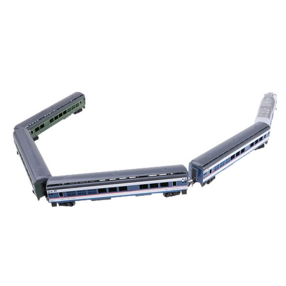 lionlar 1:87 HO Scale Simulation Train Model Locomotive &Carriages Children Toy Railroad