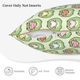 thumbnail image 5 of KLL Cute Chubby Frog Decorative Throw Pillow Covers Velvet Soft for Couch Sofa Bedroom Living Room Outdoor - 20"x20", 5 of 8