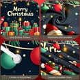 thumbnail image 4 of Santa Claus Christmas Banner Reindeer Xmas Display Gift Boxes Christmas Balls Holiday Backdrop for Christmas Party Holiday Celebration Indoor Decoration, 4 of 9