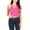 FUCHSIA, variant on Women's Regular Fit Sleeveless Ribbed Halter Crop Top