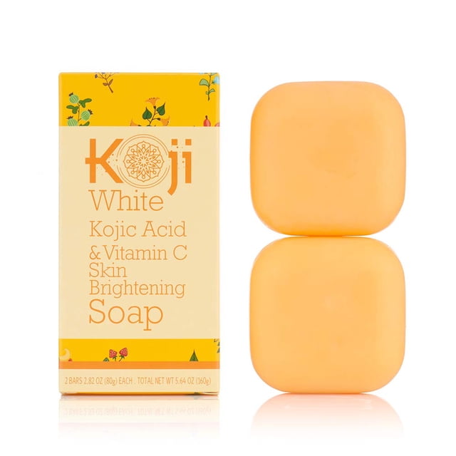 Jabón Koji White con ácido kójico y vitamina C iluminador 80 mL x2