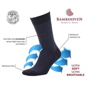 Bambooven Bamboo Trouser Socks for Men, Lightweight Dress Socks, Size 8-12, 3 Pairs