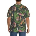 thumbnail image 7 of Goofa Forest Animals And Plants Printed Men's Casual Short-sleeved Shirt,Lightweight Breathable Button-down,Summer Casual men's top,Versatile Fashion shirt-Large, 7 of 7