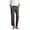 Gray, variant on Women's Daily Elastic Waist Straight Leg Pants with Pockets Solid Loose