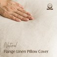 thumbnail image 2 of Pack de 2 fundas de almohada Foindtower de lino, 50 x 50 cm, color beige, 2 of 7