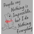 thumbnail image 2 of Boy's Winnie the Pooh I Do Nothing Everyday  Graphic Tee Athletic Heather Small, 2 of 5