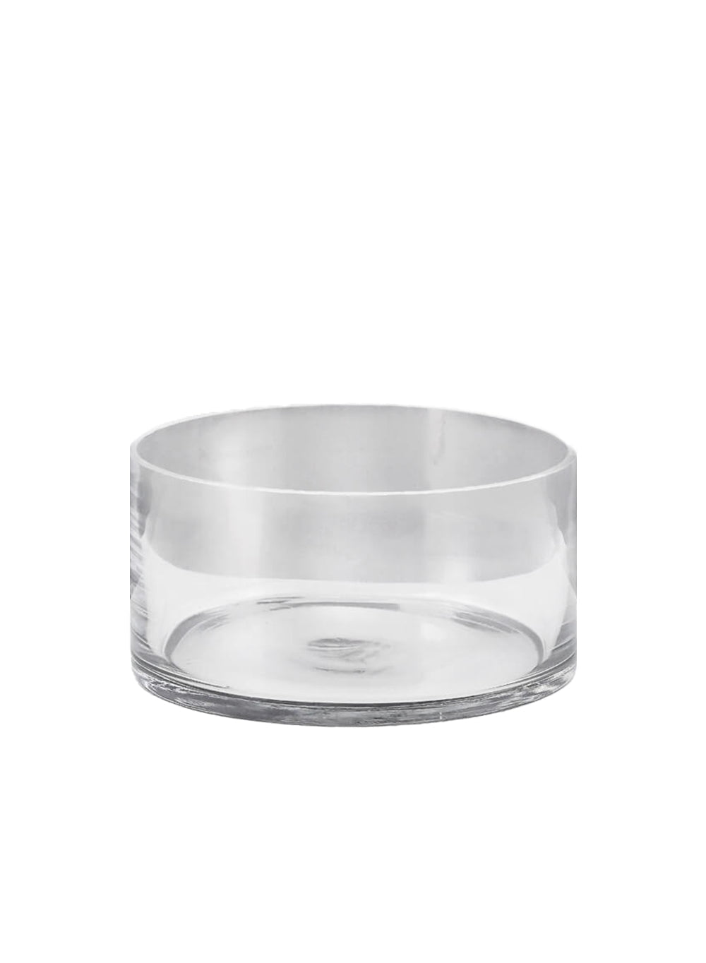 Serene Spaces Living Clear Round Glass Bowl for Flowers