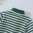 thumbnail image 5 of yillto Toddler Kids Shirts Striped Collared Short Sleeve Buttons Tee School Uniform T Shirt for Boys Girls, 5 of 7
