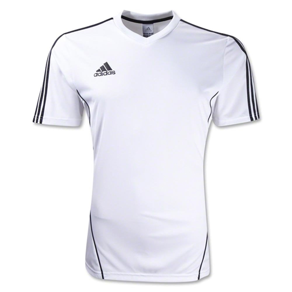 white adidas soccer jersey