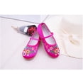 thumbnail image 4 of Zapatos de tela de fondo de baile para niñas, suela de cuero suave para niños, zapatos de baile étnicos bordados de estilo tradicional chino, 4 of 5