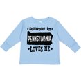 thumbnail image 3 of Inktastic Someone in Pennsylvania Loves Me Boys or Girls Long Sleeve Toddler T-Shirt, 3 of 5