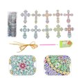 thumbnail image 4 of Shisuyan Pendentif Peinture Diamant Croix en Plastique Couleurs Assorties 1 Ensemble 3.74x2.76x0.08 Po, 4 of 8