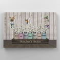 thumbnail image 3 of Customizaholic Personalized Grandma’s Garden Canvas Print, Custom Grandchildren Names, Rustic Mason Jars with Flowers and Hummingbirds, Gift for Nana, Mimi, Granny, 3 of 8