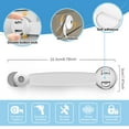 thumbnail image 3 of 2 Pack Baby Safety Cabinet Locks Child Proofing Refrigerator Protector, Secure, Quick and Easy Adhesive Drawer Door Latches, Multi-Purpose for Fridge, Cabinet, Oven, Toilet Seat, Trash Can, 3 of 8