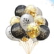 thumbnail image 2 of KAKOWELY Juego de 15 globos de látex para Año Nuevo, decoración para fiestas, confeti impreso, adornos decorativos de fondo, suministros para fiestas., 2 of 4