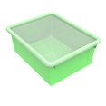 thumbnail image 1 of Storex Deep Storage Tray with Lid, Letter Size, 10 x 13 x 5 Inches, Green, 5-Pack, 1 of 1