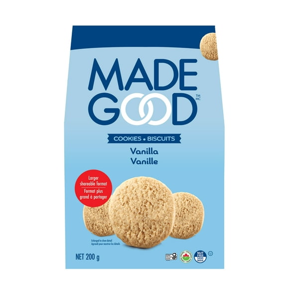 MadeGood Biscuits vannille Sachets de 200g