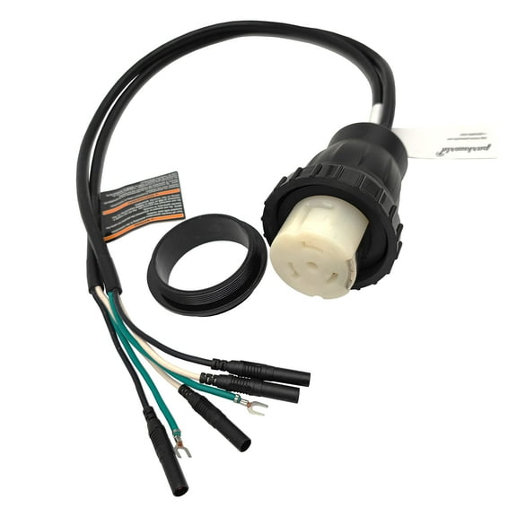Parkworld 63623 Inverter Generator Parallel Kit Terminals with Cable to RV/Marine Shower Power 50A SS2-50R Female, 120V/240V, 30A, 3FT