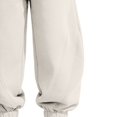 thumbnail image 4 of CPNG Girls Sweatpants Elastic High Waist Wide Leg Baggy Sweat Pants with Letter Embroidery Fashionable Casual Loose Jogger Pants Streetwear, 4 of 5
