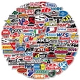 thumbnail image 1 of Paquete de pegatinas de coches de carreras, motocicletas y anime de 4 a 8 cm, 100 unidades, 1 of 4