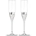 thumbnail image 2 of Lenox True Love Glass Flute Pair Clear, 1.25 LB, 2 of 3