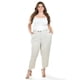 thumbnail image 5 of Pantalon de lino de doble boton Roman Fashion /Tallas Extras, 58749 (Beige) beige 40, 5 of 7