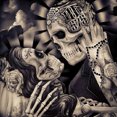 thumbnail image 1 of 5D DIY Diamond Painting Kits Full Round Drill Skull Pareja Mosaico Imagen de pared Sywqhk Decoración hogareña, 1 of 9