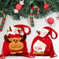 thumbnail image 3 of Toystoory Bolsa de galletas de caramelo con temática de Navidad para sala de estar y dormitorio, bolsa con cordón para chimenea de pared, bolsas de Kits de decoración para fiestas Toystoory HA069557-00B, 3 of 6
