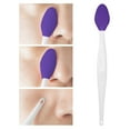thumbnail image 2 of Hot, New Beauty! Beauos Beauty Tools Reusable Pore Scrubber Double Soft Silicone Pore Brush Nose Exfoliator Scrubbing Cleaning Beauty Tool Smooth Skin Long Handle Nasal Blackhead Remover, 2 of 5