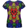 thumbnail image 1 of Halloween Demon Skull Mandala All Over Womens T Shirt, 1 of 2