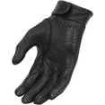 thumbnail image 2 of First Mfg Co - Inferno - Women's Motorcycle Biker Riding Black Leather Gloves - Extra Large - Gel Padding, 2 of 2