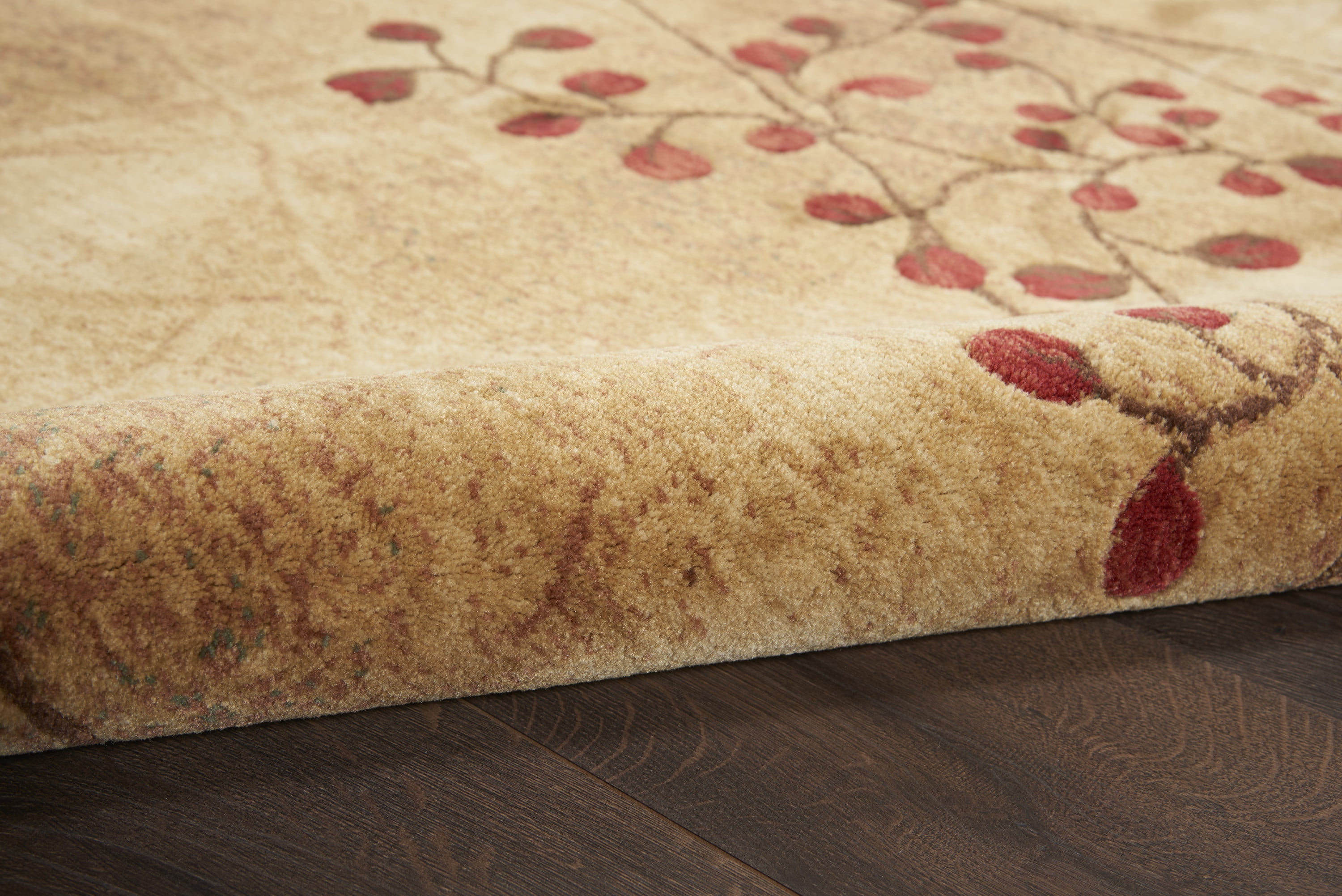 Nourison Somerset Nature Latte 5'6" x ROUND Area Rug, (6 Round)