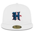 thumbnail image 2 of Men's New Era White Houston Texans Omaha 59FIFTY Fitted Hat, 2 of 5
