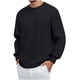 thumbnail image 1 of pstuiky hombres de manga larga, Camiseta vintage informal de color liso con cuello redondo y manga larga para hombre camisetas de hombre xl, 1 of 6
