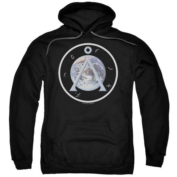Sg1 Earth Emblem Adult Pullover Hoodie Sweatshirt Black